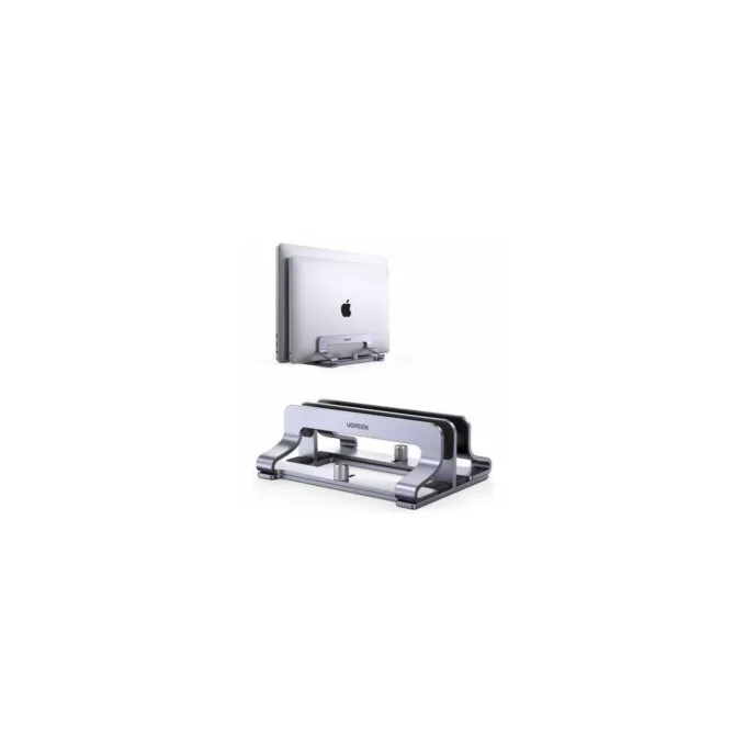 UGREEN Vertical Laptop Stand Dual-slot - 60643 - Grey, Aluminium — image 2