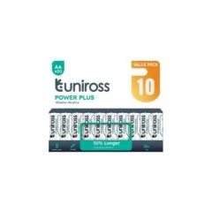 Uniross Alkaline AA Power Plus Value Pack - 10 Pcs