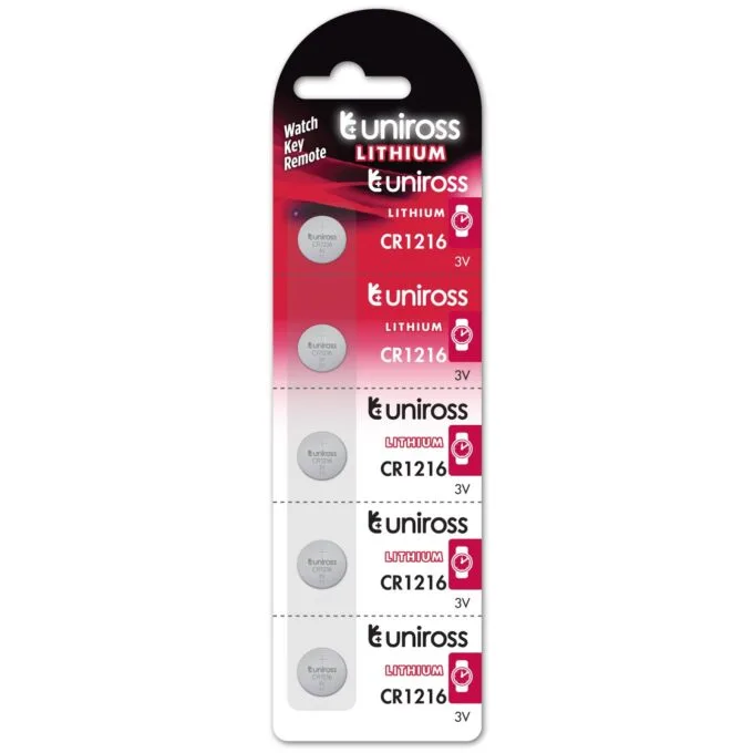 Uniross Button Cell Lithium Battery - CR1216 - Button Cell Lithium Battery — image 1