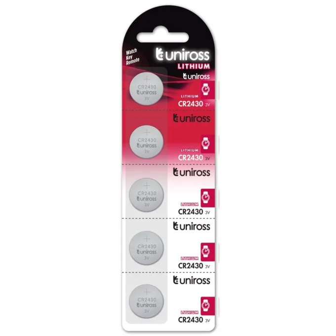 Uniross Button Cell Lithium Battery - CR2430 - — image 1