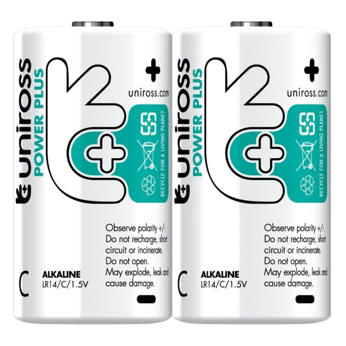 Uniross C Power Plus Alkaline Batteries - 2 Pcs — image 2