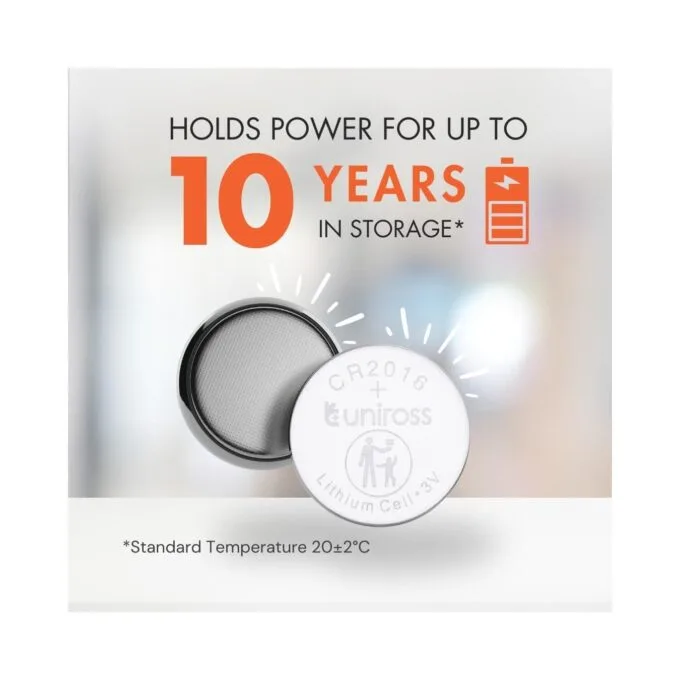 Uniross Lithium-Button Cell - CR2016HP - High Power — image 2