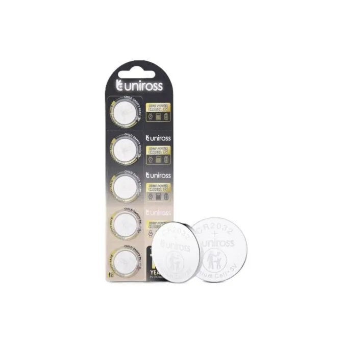 Uniross Lithium-Button Cell - CR2032HP - High Power 5-Pack — image 1