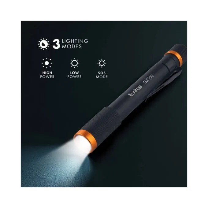 Uniross Penlight - GX100 - IPX4 Waterproof Torch 280 lumens 90m Beam — image 3