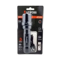 Uniross USB Rechargeable Pocket Flashlight - ULFL014 - IP54 300 lumens & Powerbank Function