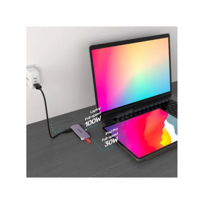 Unitek 4in1 Plugin USB-C Hub - D1070A - iPad Pro-Air — image 5