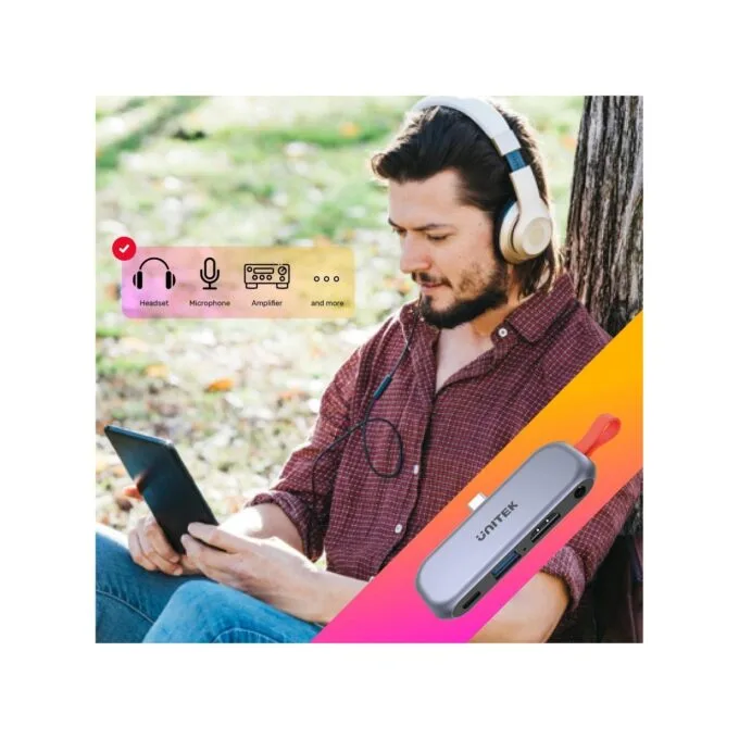 Unitek 4in1 Plugin USB-C Hub - D1070A - iPad Pro-Air — image 6
