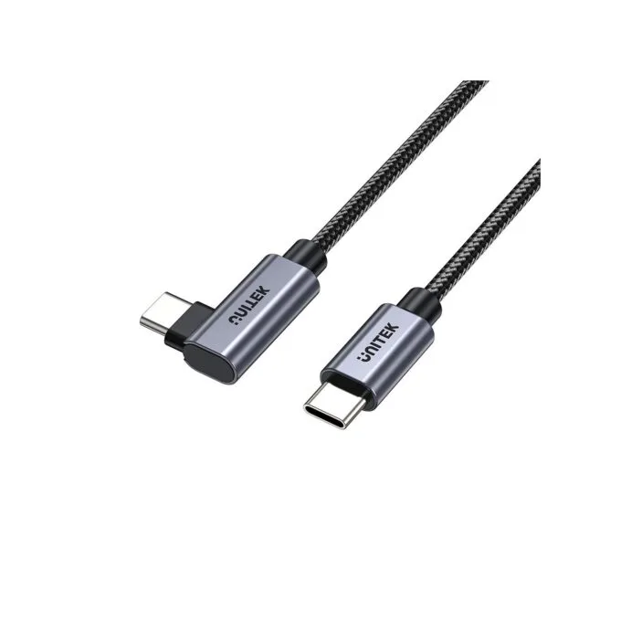 Unitek C14123BK-2M USB-C PD100W L-Shape 2m Cable — image 2