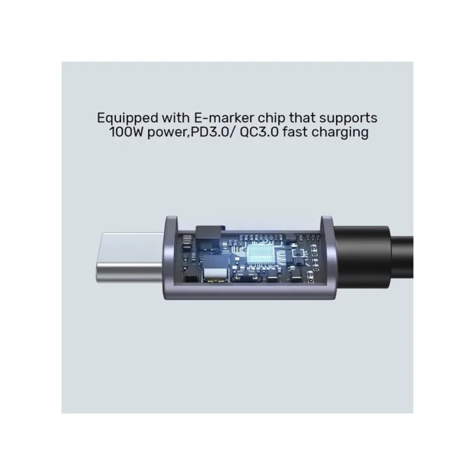 Unitek C14123BK-2M USB-C PD100W L-Shape 2m Cable — image 9
