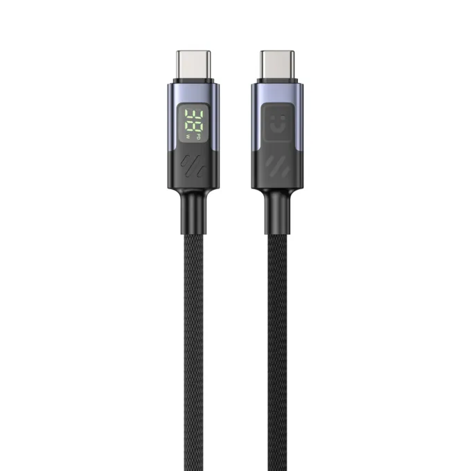 Unitek C14158A-1M USB-C to USB-C 60W PD Braided Cable w/ LED Display 1m — image 2