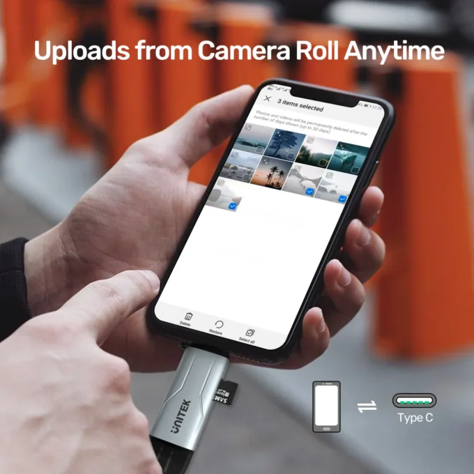 Unitek Card Reader - R1010A - USB-A C 3.0 to Micro SD SD — image 5