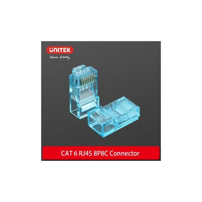Unitek CAT6 RJ45 Connector 100pcs - Y-OT19TP - CAT6 RJ45 Connector 100pcs — image 2