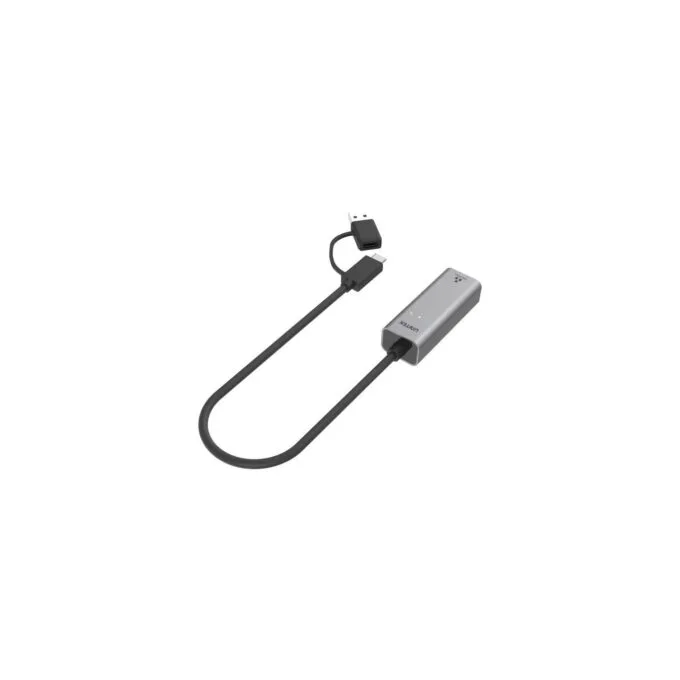 Unitek Converter USB-C to LAN Gigabit Ethernet+USB-A - Y-3465A - USB-C to LAN Gigabit Ethernet+USB-A — image 2