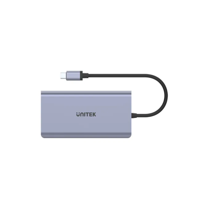 Unitek D1056A Type-C 3.1 HDMI DP RJ45 SD PD100W Hub Space Gray — image 3