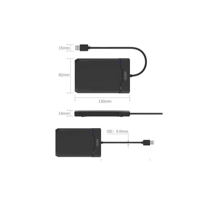 Unitek DiskGuard RaidenUSB 3.0 2.5' SATA HDD Enclosure - Y-3036 - RaidenUSB 3.0 2.5' SATA HDD Enclosure — image 5