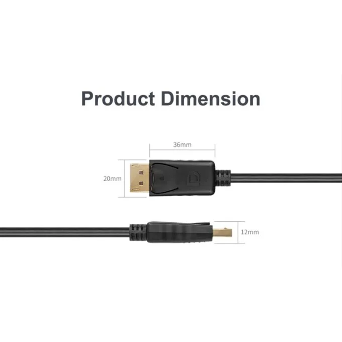 Unitek DisplayPort 1.2 Cable 4K60Hz 2.0m - Y-C608BK - DisplayPort 1.2 Cable 4K60Hz 2.0m — image 11