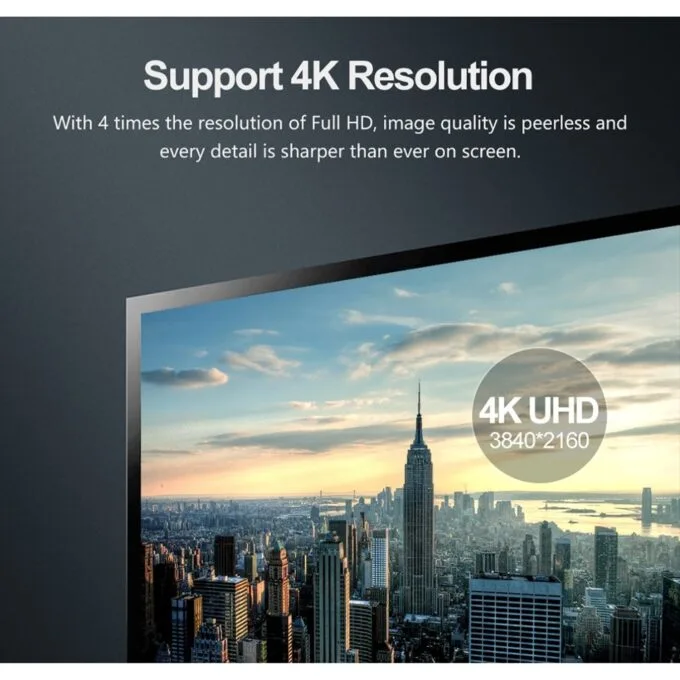 Unitek DisplayPort 1.2 Cable 4K60Hz 2.0m - Y-C608BK - DisplayPort 1.2 Cable 4K60Hz 2.0m — image 3