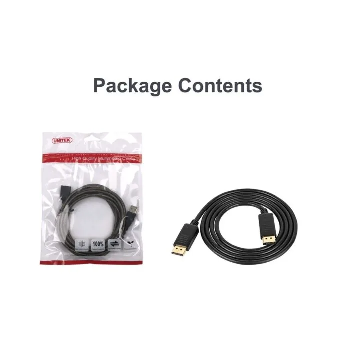 Unitek DisplayPort Cable - Y-C607BK - DisplayPort 1.2 Cable 4K60Hz 1.5m — image 12