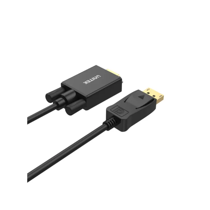 Unitek DisplayPort to VGA Cable - Y-5118F - 1.8m Black Gold Plated — image 2