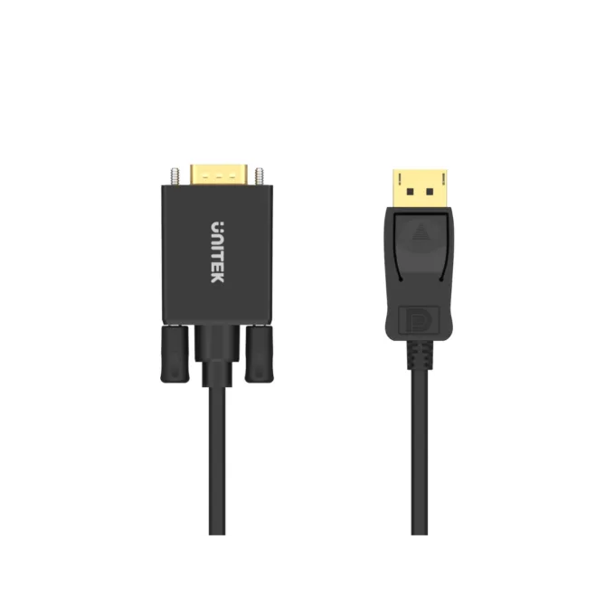Unitek DisplayPort to VGA Cable - Y-5118F - 1.8m Black Gold Plated — image 3