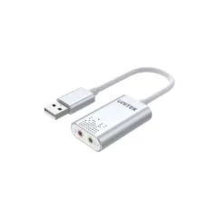 Unitek External USB Soundcard - Y-247A - USB-A to Stereo Audio Headset and Microphone