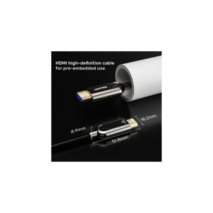 Unitek Fiber Optic HDMI 2.1 Cable - C11085GY-50M - 8K60Hz, 50.0m — image 6