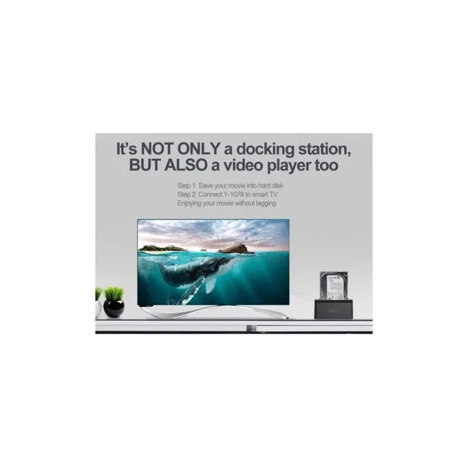 Unitek HDD Docking Station - Y-1078 - 2.5 3.5inch SATA6G Single Bay — image 6