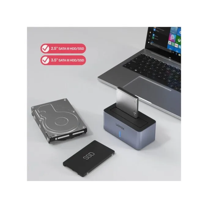 Unitek HDK SATA6G Single Bay HDD Docking Station - S1304A - Single Bay HDD Docking Station — image 5