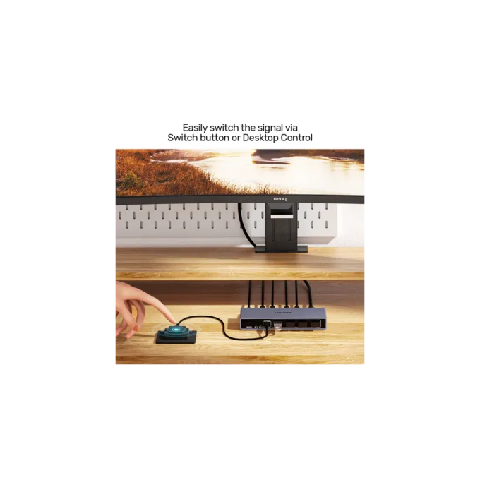 Unitek KVM DisplayPort Switch 2-1 8K60Hz with 4-Port USB 3.0 - V1310A - KVM DisplayPort Switch 2-1 8K60Hz with 4-Port USB 3.0 — image 5
