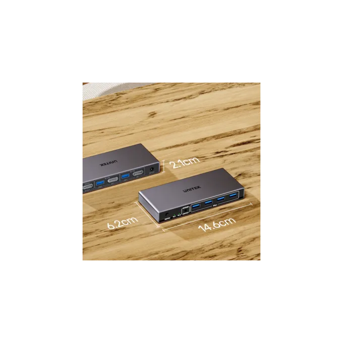 Unitek KVM DisplayPort Switch 2-1 8K60Hz with 4-Port USB 3.0 - V1310A - KVM DisplayPort Switch 2-1 8K60Hz with 4-Port USB 3.0 — image 6