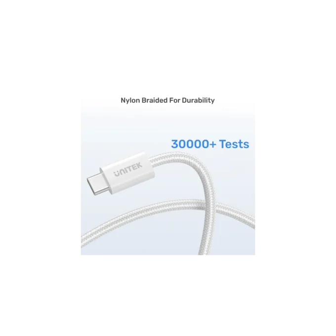 Unitek Magnetic USB-C Cable C1414AWH-1M 100W 1m White — image 8