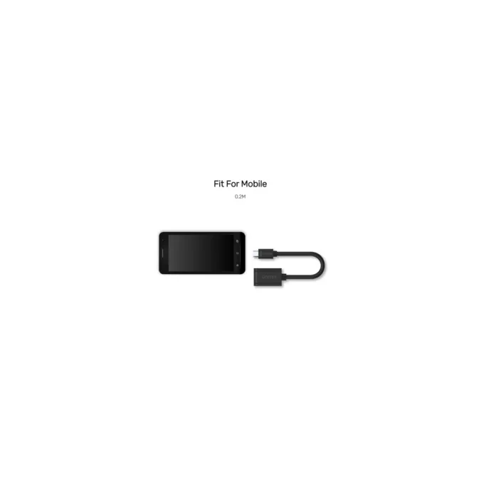 Unitek Micro-USB Male to USB-A Female OTG 20cm - Y-C438GBK - Micro-USB Male to USB-A Female OTG 20cm — image 4