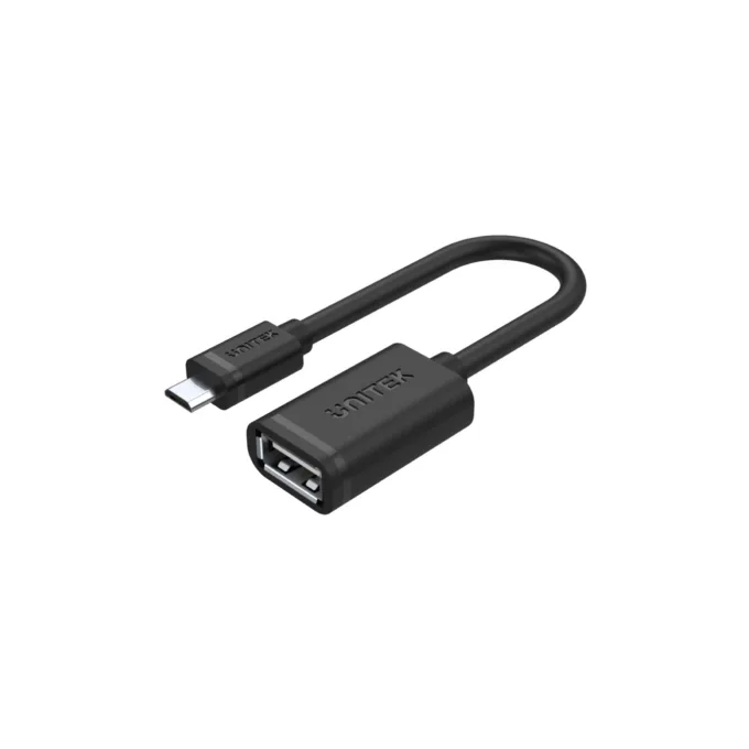 Unitek Micro-USB Male to USB-A Female OTG 20cm - Y-C438GBK - Micro-USB Male to USB-A Female OTG 20cm — image 1