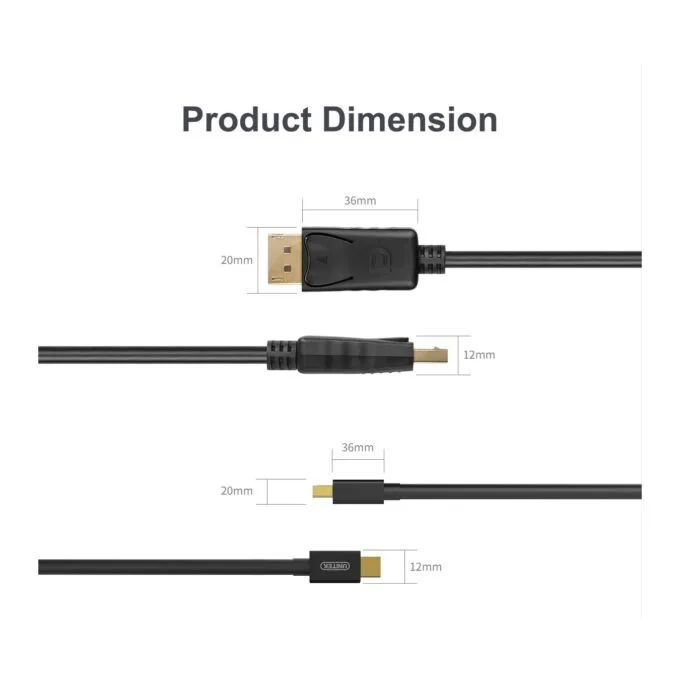 Unitek Mini DisplayPort to DisplayPort - Y-C611BK - 2m — image 11