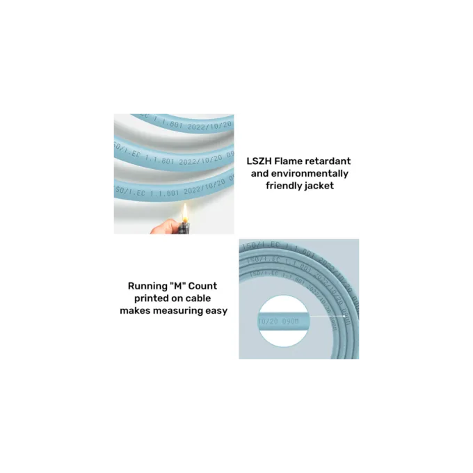 Unitek Network Cable - C18121BL - CAT6A S FTP CPR LSZH 23AWG 305m Blue — image 7