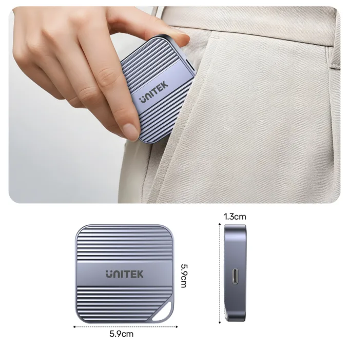 Unitek S1244C Magnetic Card Reader PD100W 4K@60Hz Audio - Space Grey — image 11