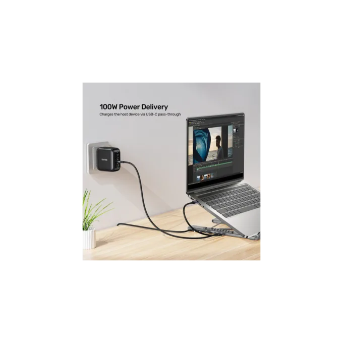 Unitek Stand for Laptop Foldable with Hub - D1137A - 2x USB-A, 1x USB-C, HDMI, SD, PD100W — image 12