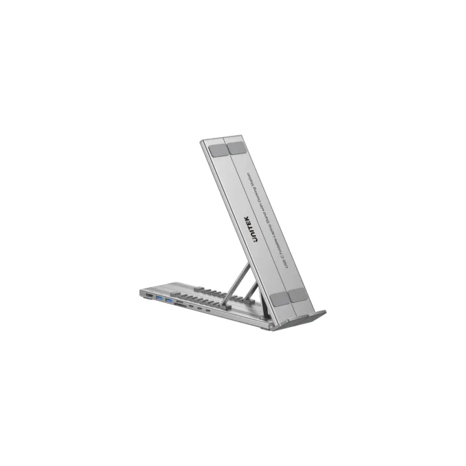 Unitek Stand for Laptop Foldable with Hub - D1137A - 2x USB-A, 1x USB-C, HDMI, SD, PD100W — image 5