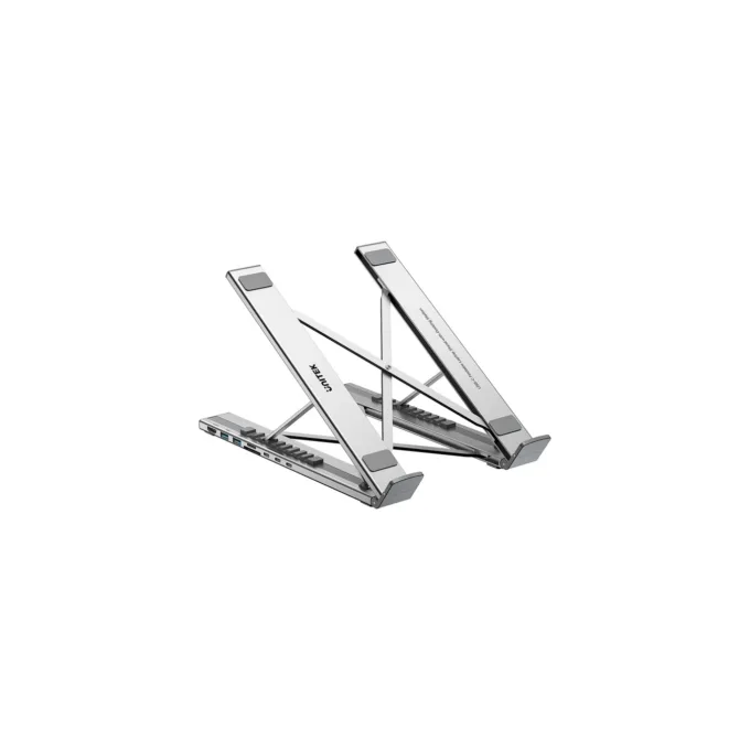 Unitek Stand for Laptop Foldable with Hub - D1137A - 2x USB-A, 1x USB-C, HDMI, SD, PD100W — image 1