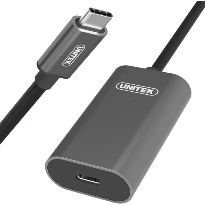 Unitek U305A USB3.1 USB-C Male to USB-C Female Active Extension Cable 5m — image 2