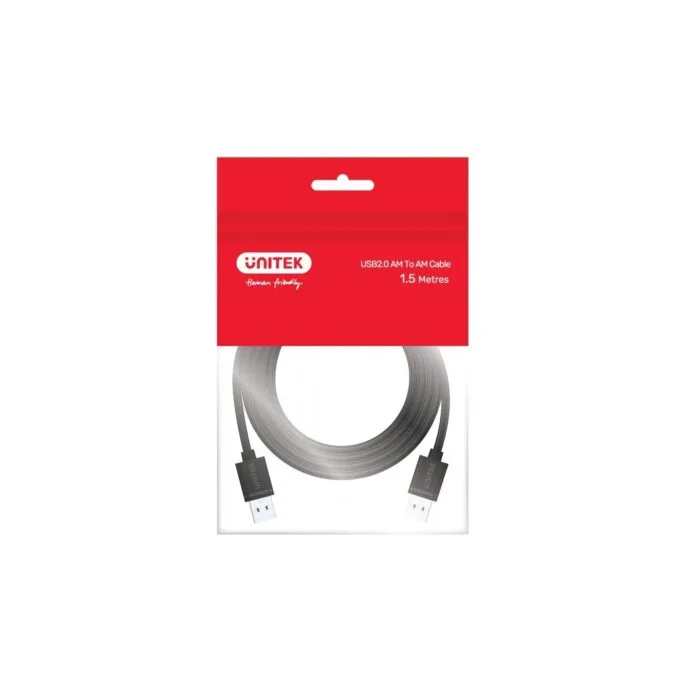 Unitek UC USB-A 2.0 M-M Cable - Y-C442GBK - USB-A 2.0 M-M Cable, 1.5m — image 7