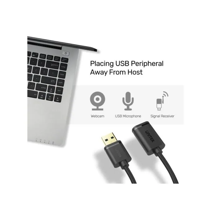 Unitek UCE USB-A 3.0 Extension Cable 1.0m - Y-C457GBK - USB-A 3.0 Extension Cable 1.0m — image 3