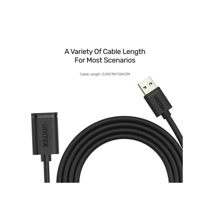 Unitek UCE USB-A 3.0 Extension Cable 1.0m - Y-C457GBK - USB-A 3.0 Extension Cable 1.0m — image 5