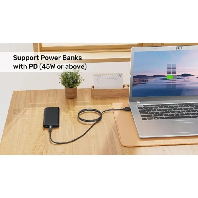 Unitek UCL USB-C to DC Cable 1.8m 65W for HP 4.5x3.0mm - C14117BK - 1.8m 65W for HP 4.5x3.0mm — image 6