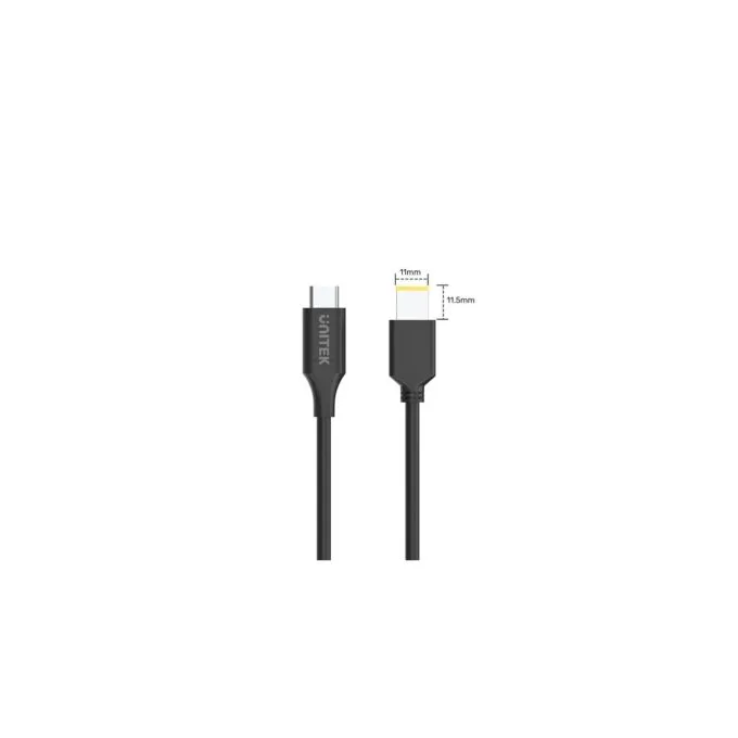 Unitek UCL USB-C to DC Cable - C14115BK - 1.8m 65W for Lenovo 11x4.5mm — image 3