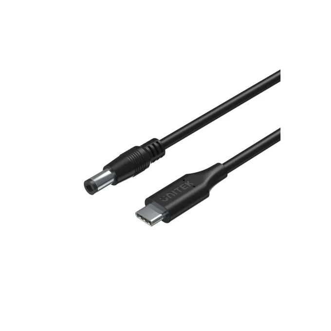 Unitek UCL USB-C to DC Cable - C14116BK - 1.8 m, 65W PD, for Toshiba-Asus, 5.5x2.5 mm — image 1