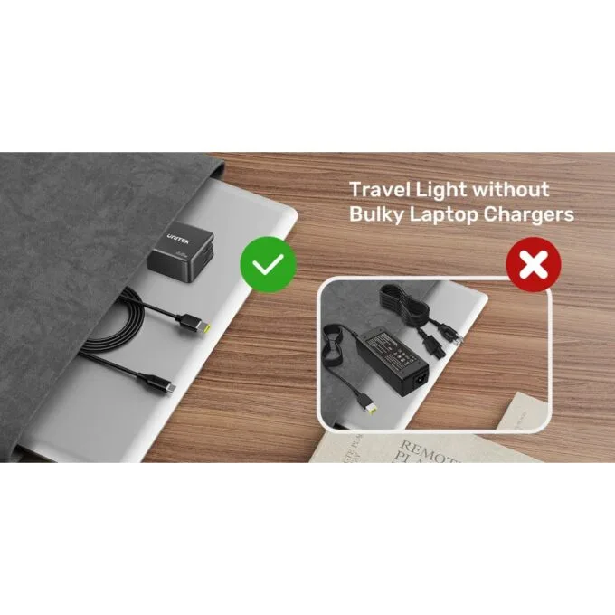 Unitek UCL USB-C to DC Cable - C14116BK - 1.8 m, 65W PD, for Toshiba-Asus, 5.5x2.5 mm — image 8