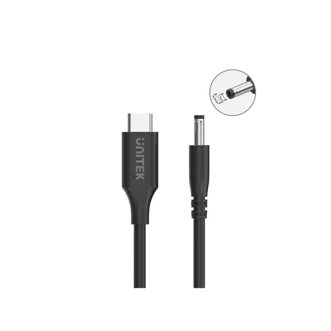 Unitek UCL USB-C to DC Cable - C14118BK - 1.8m 65W for Lenovo 4.0x1.7mm — image 3