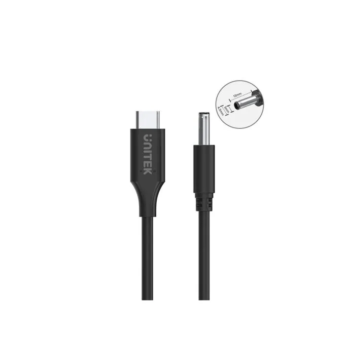 Unitek UCL USB-C to DC Cable - C14120BK - 1.8m 65W for Dell 4.5 3.0mm — image 3