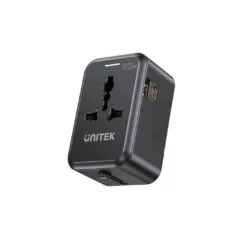 Unitek Universal Travel Charger - P1120A - 20W USBC+USBA Black